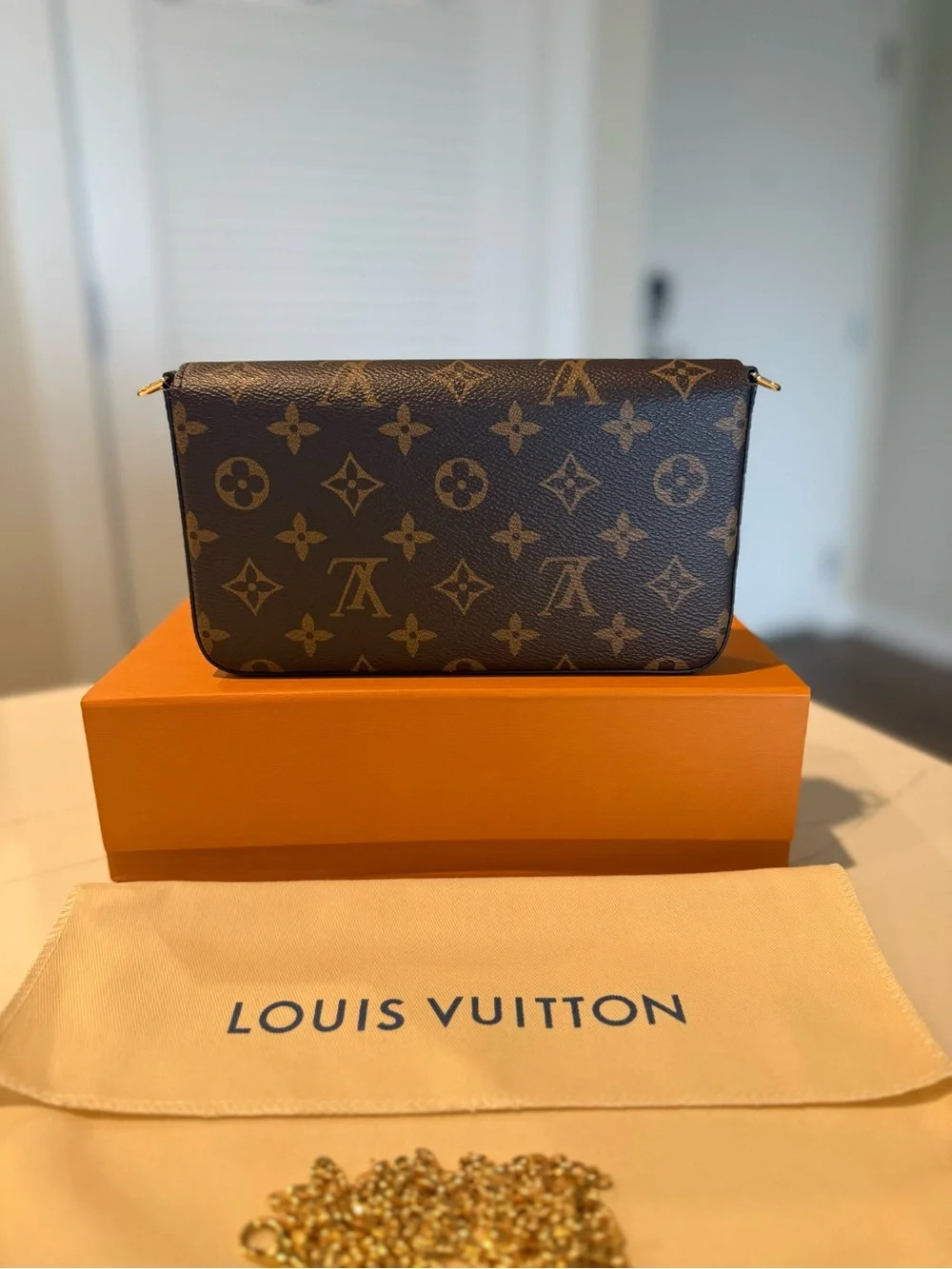 Louis Vuitton Pochette Félicie Monogram Brown - Great Condition